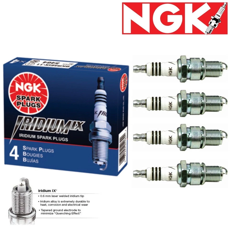 4 x Japan NGK Iridium IX Spark Plugs 1989-1990 Chrysler TC Maserati VIN R 2.2L - Image 1 of 1