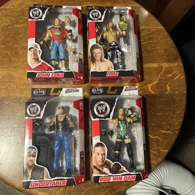 WWE Elite Ruthless Aggression Nuevo Lote de 4 Undertaker, Edge, RVD, John Cena Foto 1 de 4