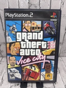 CIB Grand Theft Auto: Vice City (Sony PlayStation 2 PS2, 2002) con manual - Imagen 1 de 4
