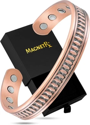 Pulseras magnéticas de cobre MagnetRX® para hombre pulsera de cobre puro (nativa) Foto 1 de 4