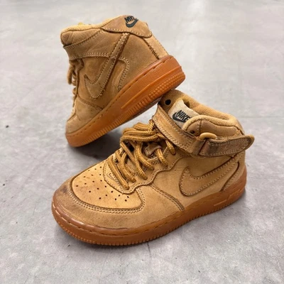 Nike Air Force 1 Camisetas Altas Talla 11C Trigo 4/5 Años Timberland Estilo Bota Foto 1 de 4