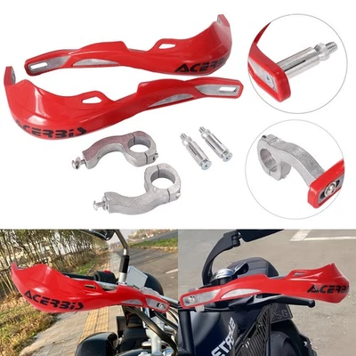 Barra de cepillo para moto protectores de manos protector rojo apto para moto todoterreno ATV Foto 1 de 4
