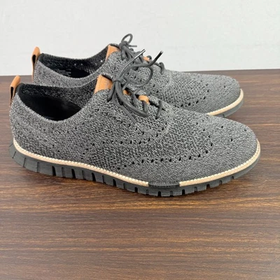 Cole Haan Zerogrand Stitchlite Hombres Punta de Ala Zapatos Oxford EE. UU. Talla 13M Gris Foto 1 de 4