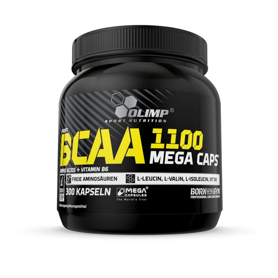 OLIMP® BCAA 1100 300 Mega Caps 100 Portionen + extra BONUS - Bild 1 von 1
