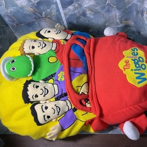 Cuscino 3D peluche auto The Original Wiggles Big Red Greg Jeff Anthony Murray Dino - Foto 1 di 23
