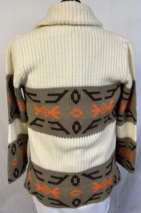 Suéter De Colección Para Hombres MED Cowichan Nativo Wintuck Lebowski Abuelo Núcleo Años 70 Acrílico - Imagen 1 de 7