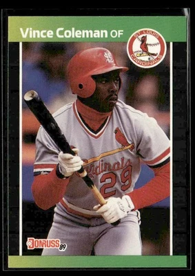 1989 Donruss #181c Vince Coleman - Image 1 of 2