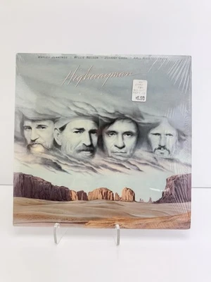 WAYLON WILLIE JOHNNY KRIS Highwayman 1985 LP Vinyl In Shrink EX/EX - Image 1 of 4
