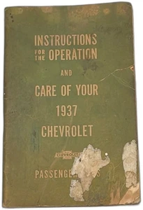 1937 Chevrolet Master Deluxe Owners Manual Original Instructions Booklet - Picture 1 of 11