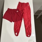 GK Gymnastics Red Shorts and Stirrup Pants Set