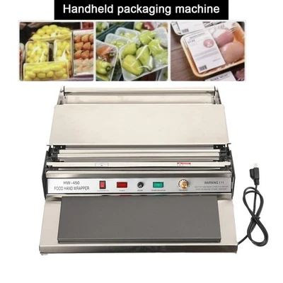 Hand Wrapping Machine Film Wrapper Machine 450mm for Food Packing In Shop Market - Image 1 of 4