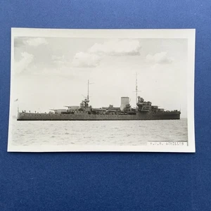 HMS Achilles Royal Navy RP pc J A Elliott Petty Officer 1934 AZ460 - Bild 1 von 2