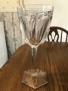 Baccarat Crystal Cut Glass 10” Wine Goblet France - Picture 1 of 11