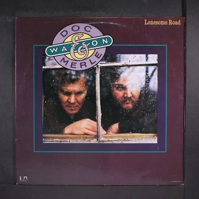 DOC & MERLE WATSON: lonesome road UA 12" LP 33 RPM - Image 1 of 2
