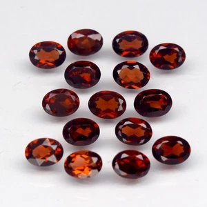 π 3.34ct 15pcs Lot VS VVS Oval Natural Orangish Red Almandine Garnet - Gemstone - Picture 1 of 6