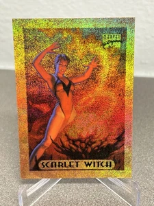 1994 Marvel Masterpieces Scarlet Witch Bronze Holofoil 7 Of 10 - Picture 1 of 2