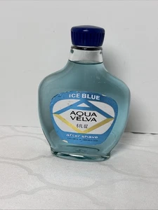 RARE Vintage AQUA VELVA ICE BLUE Men’s AFTER SHAVE 6 fl oz Rarität Glass Bottle - Bild 1 von 3