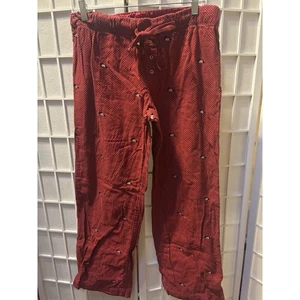 Gap Red Scottie Dog Flannel Pajama Bottoms Size Medium - Picture 1 of 9