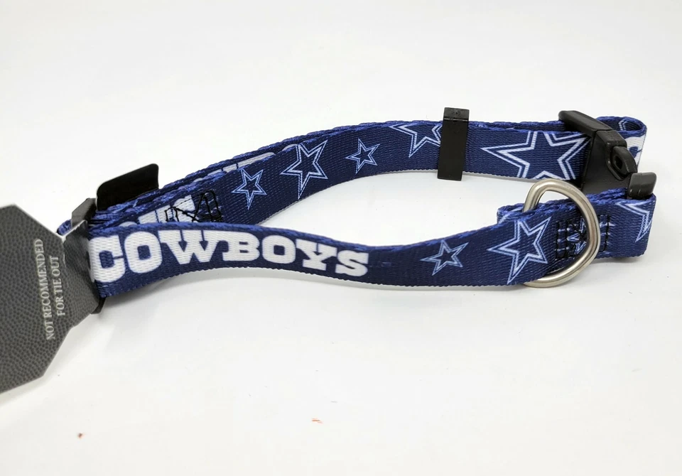 COWBOYS *DALLAS COWBOYS*  Dog Pet NFL Sports Collar (sizes) - Image 1 of 1