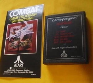 Atari 2600 Video Game Cartridges Combat (1977) & Frogger (1982) Used Untested - Picture 1 of 16