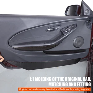 Carbon Door Lower Anti Kick Panel Sticker Kit For BMW 6 Series E63 E64 2004-2009 - Picture 1 of 12