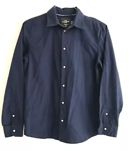 Camisa H&M Para Hombres Juveniles Talla 14Y Azul Abotonada Cuello Lunares Puño - Imagen 1 de 8