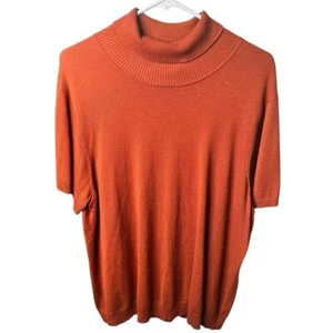 Vintage Judith Hart Woman Sweater Women's 1X Pullover Turtleneck Orange - Picture 1 of 4
