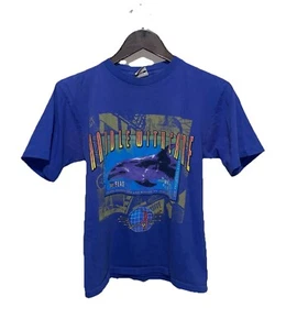 De colección Años 90 1993 Ocean Pacific Save The Seas Mango Con Cuidado Manténgalo Azul Pequeño - Imagen 1 de 12