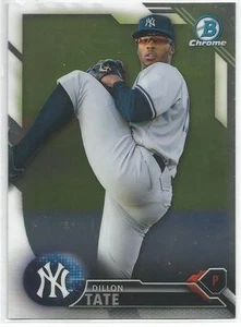 Dillon Tate New York Yankees 2016 Bowman Cromo Draft - Imagen 1 de 2