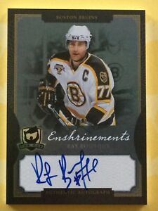 2013-14 UD The Cup SP Enshrinements On Card Auto Ray Bourque! HOF