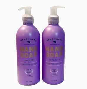Hand in Hand Soap Lavender & Ylang Vegan Palm Oil Free 2 Pack 10 oz - Picture 1 of 1