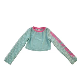 Cat & Jack Cropped Rashguard Top Girls Size XS 4/5 - Picture 1 of 6