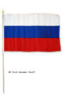 Lot de 12x18 en gros 3 bâtons de campagne Russie drapeau 30" bâton en bois