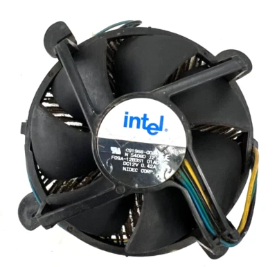 INTEL C91968-002 INTEL HEATSINK SOCKET LGA775 DC 12V  O.42A - Image 1 of 4