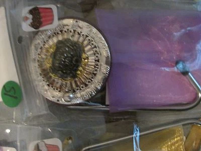 JC Mesa Contador Bar Top Bolso Cartera Gancho Colgador "Negro Dorado" Certificado de Autenticidad  Foto 1 de 2