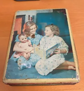 Vintage - Burtons Gold Medal Biscuit Tin - Bedtime - Picture 1 of 5