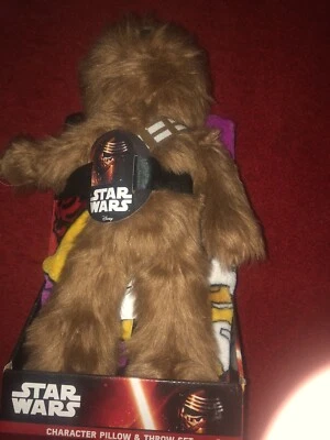 Unopened DISNEY STAR WARS Chewbacca 15" Character Plush and 40"x50" Throw - Image 1 of 4