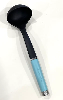KitchenAid Ladle Gourmet Nylon Sky Blue Soup Spoon Soup Cooking Spoon - Image 1 of 4