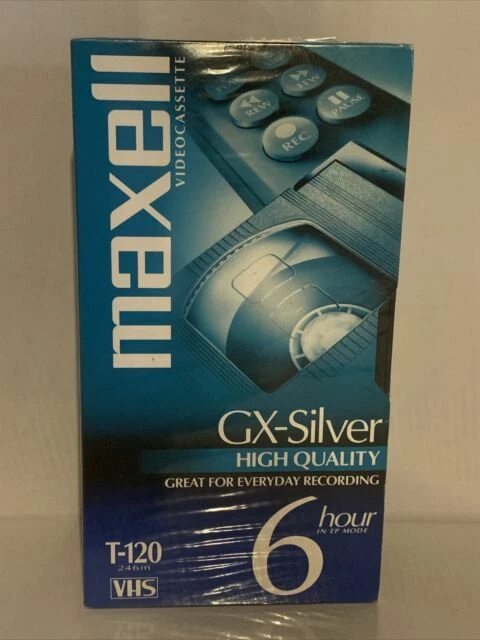 Maxell 214016 120 Minute Gx Silver Video Tape