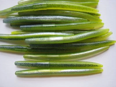 DOLITTLE & FISHMORE 15 pk 5" Senko style - "SEXY SHAD" Color - Soft Plastic Worms-SCENT & SALT-USA