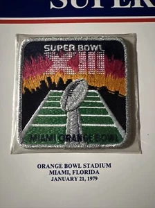 SUPER BOWL 13 Steelers Vs Cowboys Willabee & Ward Patch And Stat Card - Picture 1 of 3