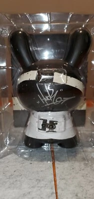 kidrobot dunny 8 inch Huck Gee Hello I'm Insane (signed) - Image 1 of 4