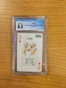 Pokemon Playing Cards (1996) Japanese Paras Grade NM/Mint+ 8.5 - 3 of Diamonds - Picture 1 of 2