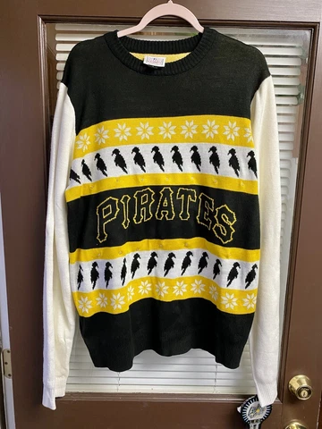 NWT Pittsburgh Pirates MLB Ugly LIGHT UP Christmas Sweater Sweatshirt Winter Cover