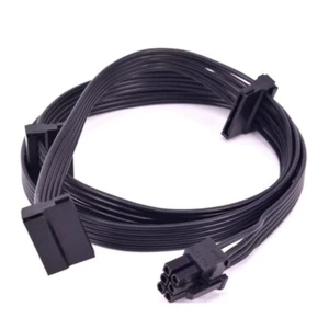 1X(PCIe 6 Pin Stecker auf 3 SATA Netzteil Kabel für Seasonic Focus Plus Platinum - Bild 1 von 6