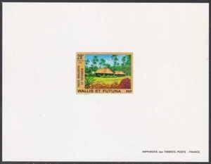 Wallis & Futuna Sc397 Native Huts, Deluxe Proof - Picture 1 of 1