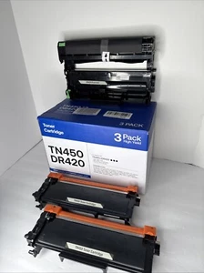 Lote de batería de tóner TN450 DR420 para Brother MFC-7240 MFC-7860DW HL-2240 HL-2270DW - Imagen 1 de 9