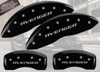 2008-2014 Dodge "Avenger" Front + Rear Black MGP Brake Disc Caliper Covers 4pc - Image 1 of 4