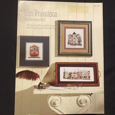 San Francisco the Victorian Era Cross Stitch 3 Charts Judith Sandy 1979 - Image 1 of 4