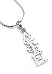 Colgante de lavabo de plata esterlina Delta Phi Epsilon, ¡NUEVO!*** - Imagen 1 de 2